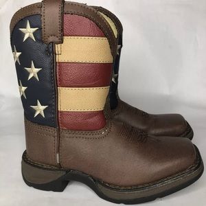 Durango Kids Cowboy Boots BT245 American Flag Size 11